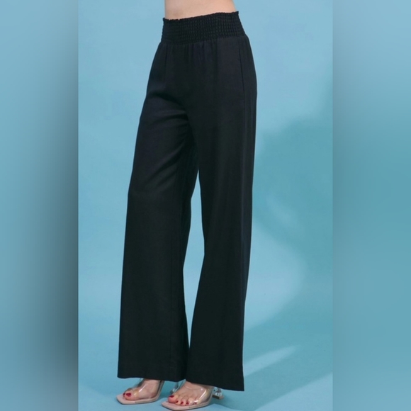 #16 SALE 🛑M, L Linen Pants with Smocked Waist - Picture 6 of 14